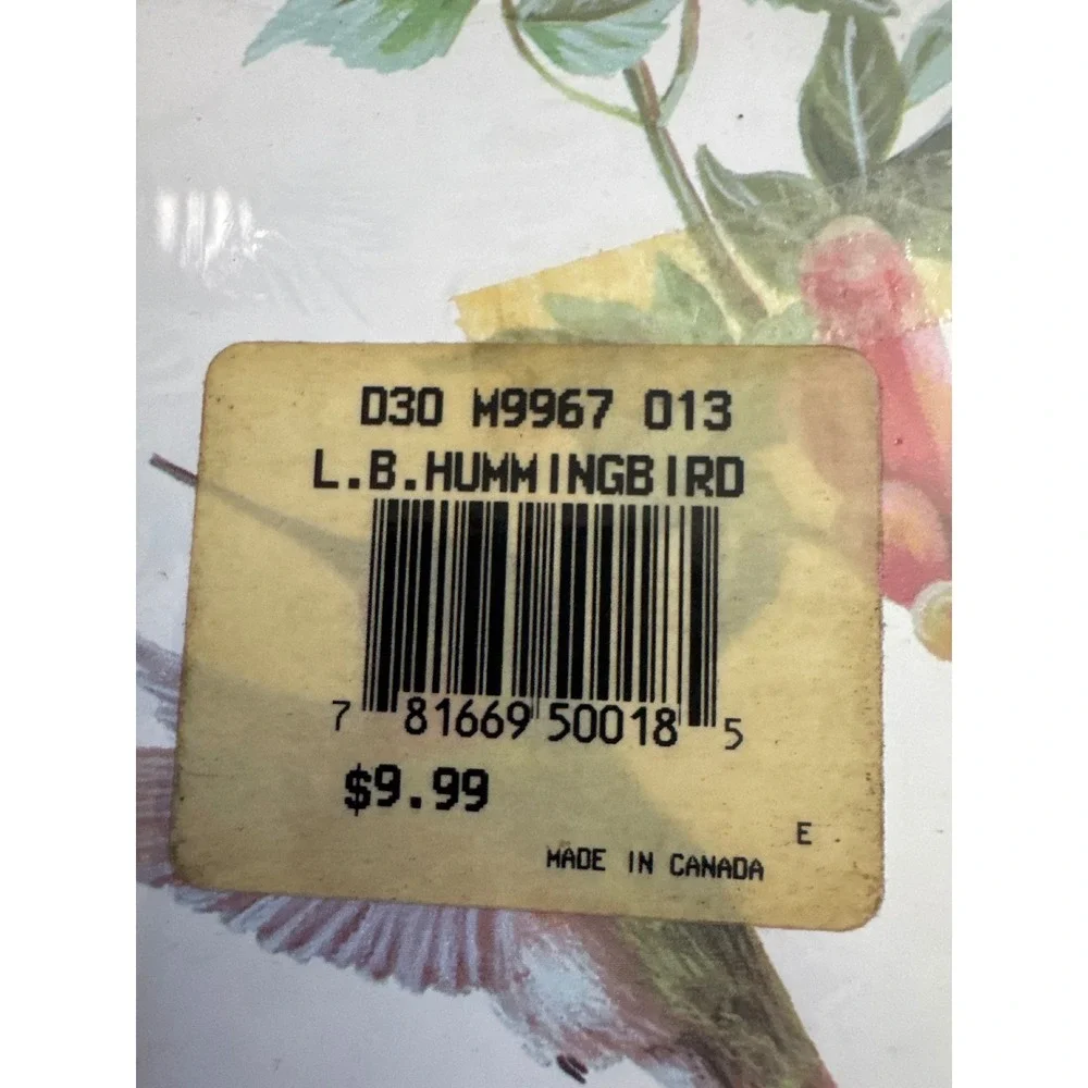 Vintage Colormate Hummingbird Floral Wall Border Sears Pre-Pasted 75ft-5 Rolls